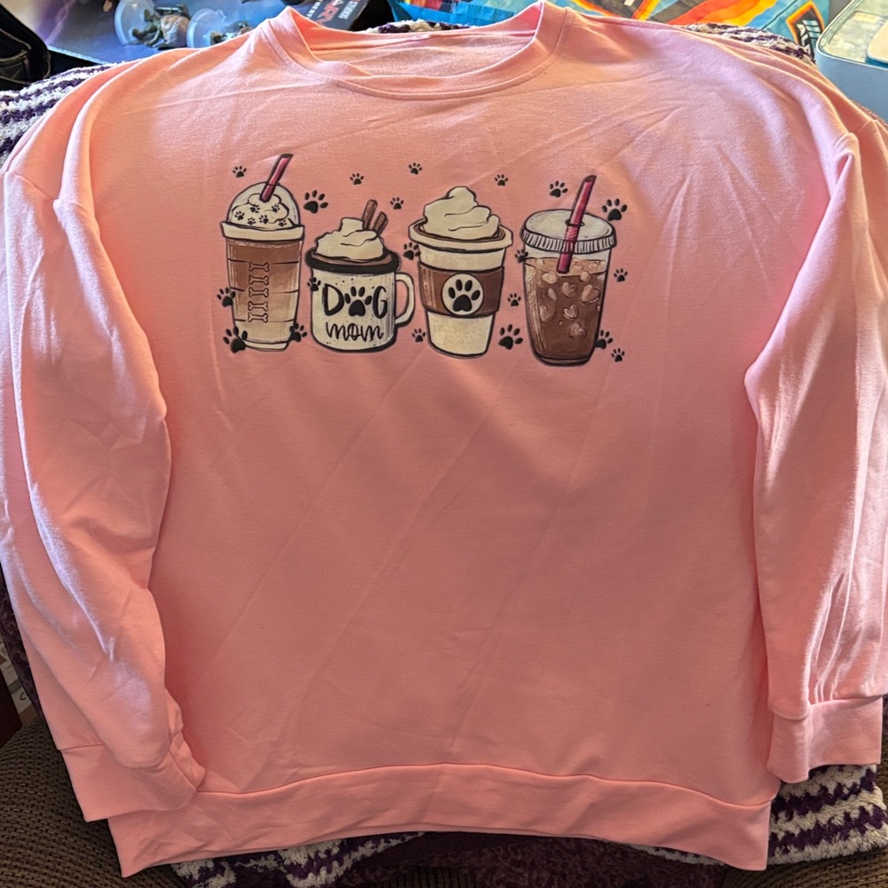 Pink Dog Mom Sweatshirt